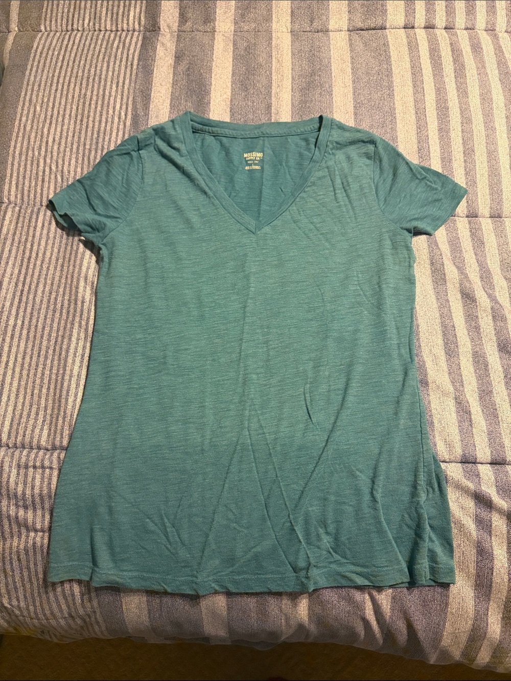 Mossimo Supply Co. V-Neck Tee in Teal Green